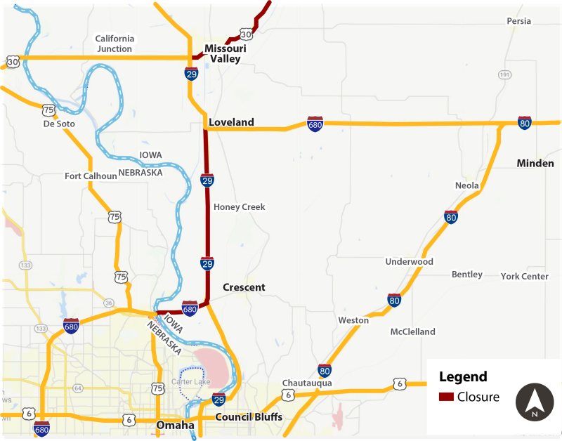 Portions Of I 680 And I 29 In Western Iowa Reopened While Others Remain portions-of-i-680-and-i-29-in-western-iowa-reopened-while-others-remain