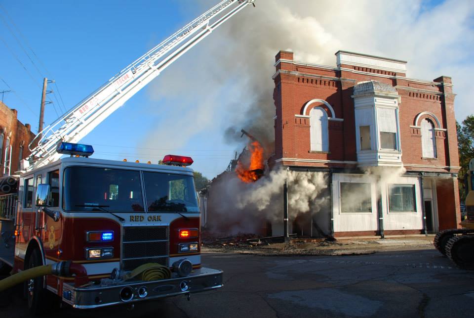 Structure fire battle continues in Red Oak « KJAN Radio