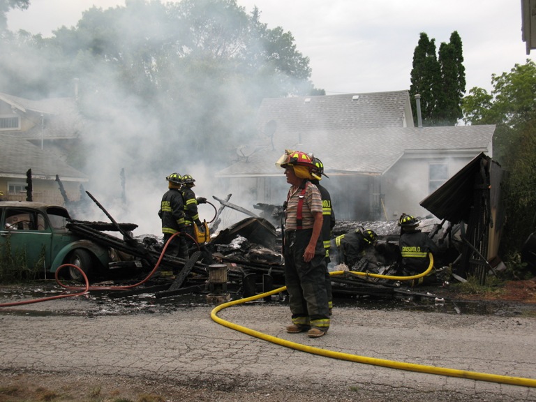 (Update) Garage destroyed by fire in Griswold « KJAN Radio Atlantic