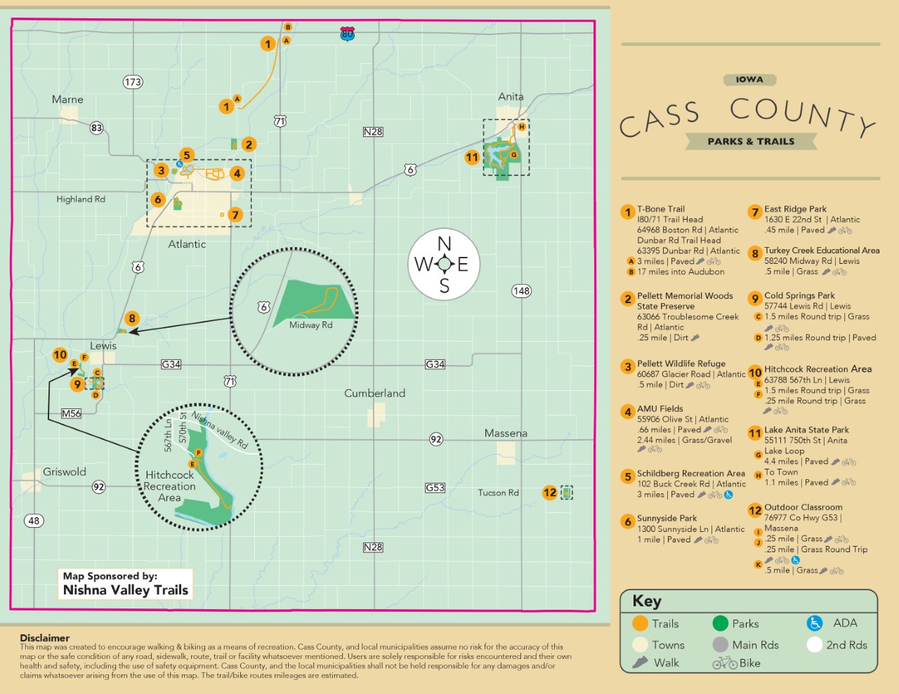 New Cass County Trails Map Available « KJAN Radio Atlantic, IA AM 1220