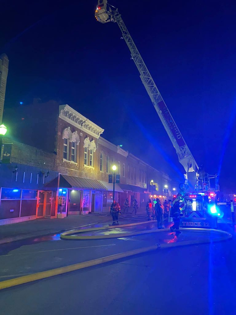 Multiple fire departments fight flames in Glenwood Tuesday morning