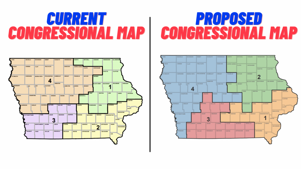 2nd set of proposed Iowa congressional district maps released « KJAN