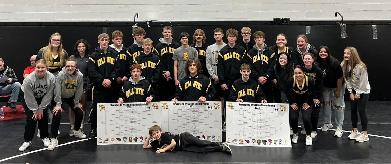 Atlantic finishes 2nd at Hawkeye Ten Wrestling Tournament « KJAN