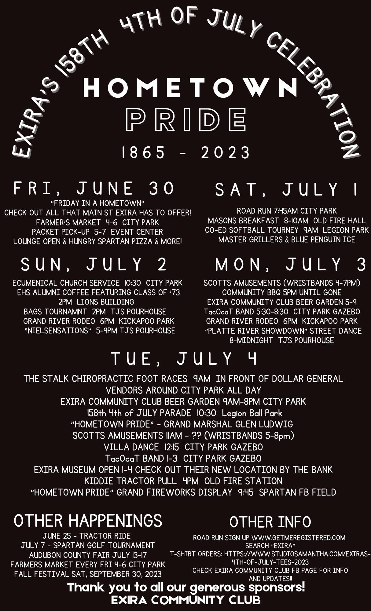 Exira set to host 5day events for July 4th « KJAN Radio Atlantic, IA