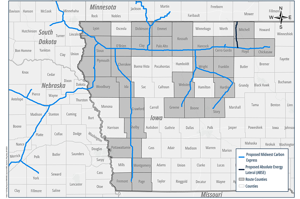 Summit adds 12 ethanol plants to pipeline proposal in Iowa « KJAN