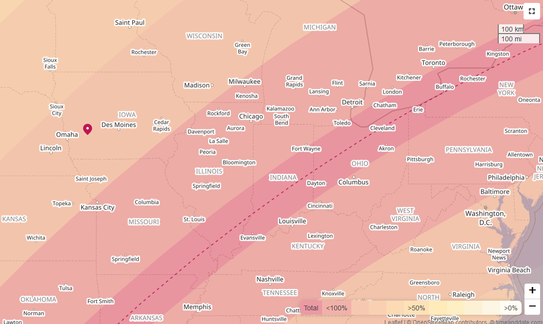 When to view the eclipse in Atlantic, Iowa « KJAN Radio Atlantic, IA AM 1220